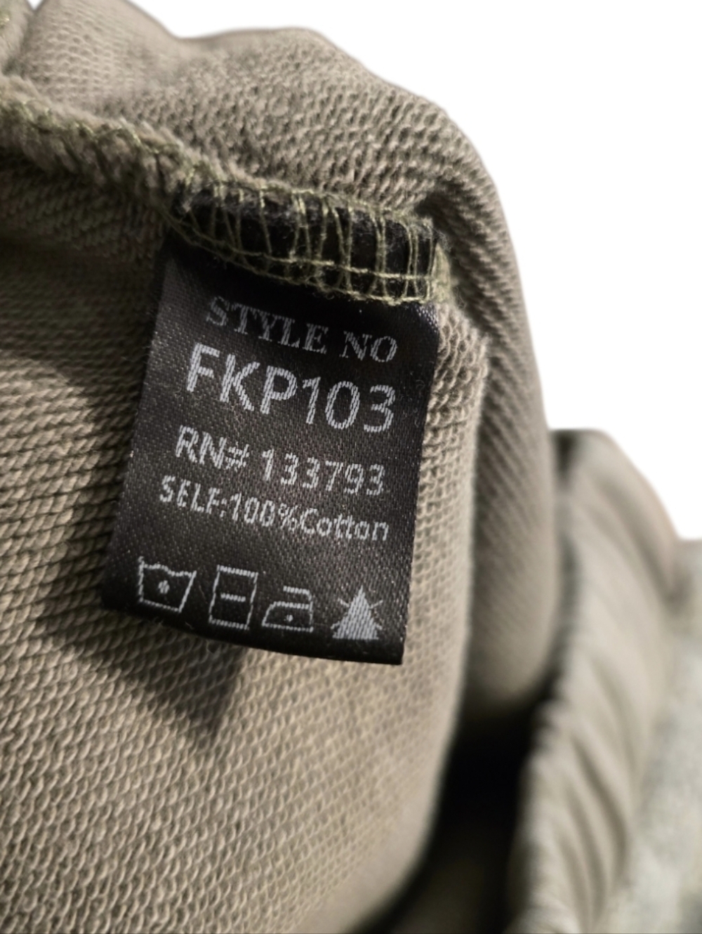 POL Boho Crochet Patchwork Relaxed Joggers in Gray & Olive Size Large NWOT - Picture 3 of 4